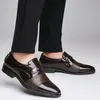 Kleid Schuhe Luxus Schwarz Leder Männer für Hochzeit Formale Oxfords Plus Größe 3848 Business Casual Büro Arbeit Slip On 230725