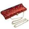 Abendtaschen, italienische rote Clutch, Geldbörse für Damen, Party, Hochzeit, Brautschmuck, Kristall, Königsblau und Gold, 230725