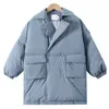 Manteau en duvet longue longueur au genou col de costume en duvet de canard blanc veste en duvet pour enfants tenue d'hiver 2022 nouveau trench-coat pour garçons HKD230725