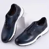 Fashion Leather Retro New England Casual Bullock Tide Men's Single Shoes Stor storlek A26 8548