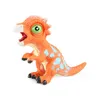 Simulation dinosaur model Q version pinch dinosaur soft glue will make a sound Tyrannosaurus Rex puffy head dragon nail dragon toy