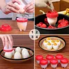 Egg Tools 6 1Pc Set Poachers Cooker Silicone Non Stick Boiler Cookers Pack Boiled Eggs Mold Cups Steamer Kitchen Gadgets 230724