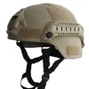 Military Mich 2000 Taktik Kask Dişli Paintball Baş Koruyucusu Gece Görüş Spor Kamera Montajı Açık Mekan Hats268b