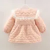 Daunenmantel Mädchen Oberbekleidung 2023 Winter Neue Kinder Japenese Stil Baumwolle Gepolstert Verdickt Top Kleines Mädchen Plüsch Prinzessin Jacke Warmer Mantel HKD230725