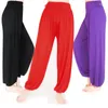 Calças femininas S-3XL leggings esportivas tamanho grande para ioga e calças coloridas para dança TaiChi Modal para mulheres