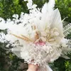 Buquê de flores secas para dama de honra em conserva natural, flores, flor, floresta, estilo ao ar livre, casamento, casamento, acessórios R230725