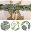 Декоративные цветы 2m искусственный эвкалипт гирлянда зеленый массовый виноградный растение для свадебной арки стены