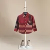 Camicie per bambini Primavera Autunno Moda Neonati Camicia di cotone Bambino Ragazzo Plaid Abbigliamento Bambini Casual Top 230724