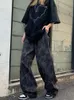 Women's Pants Wholesale Harajuku Woman Wide Leg Trousers Japanese Fashion Sweatpants Casual Joggers Printing Women 2