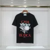 Casablanc t koszule męskie T-koszulki T-shirty koszulki odzieżowe Tops Man Casual Test-List-Shirt Luksusowe ubrania uliczne ubrania rękawa Casabla N33W#