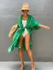 Basic Vrijetijdsjurken Zomer Zwemkleding bedekkende kimono Kaapstad Strand Pareo-jurk voor dames Vakantie Dameskleding Tuniek Bikini bedekkende kimono 230724