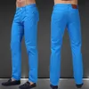 Herren Jeans Herren Jeans Herren Solide Candy Farbe 2021 Frühling Sommer Herbst Mode Lässig Marke Calca F06401 L230725