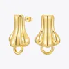 Stud Enfashion Artificial Human Nose Rings Earrings Women's Gold 3D Droping Earrings Fashion Jewelry Friends Gift Pendant E1222 230725