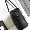 Mirror Quality Designer Bag Luxury Women Bowling Tote Bags White Black Calfskin Leather Shoulder Bags Big Space Travel Purse