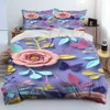 Nordic Sun Flower Daisy Tröster Bettwäsche Set Bettbezug Bett Set Quilt Abdeckung fall König Königin Größe Bettwäsche Set Erwachsene kind L230704