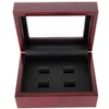 Box Ring Display Case Wooden Boxs championship Ring 2 3 4 5 6 Holes To Choose Rings Boxe256S