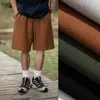 Pantalones cortos para hombre Verano Waffle Deportes Tallas grandes Montaña Vintage Moda Marca Delgado Casual
