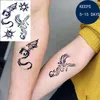 Juice Waterproof Temporary Tattoo Sticker Sun Totem Dragon Phoenix Flash Fake Tatto New Style 7-15 Days for Men Women