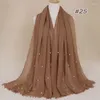 Scarves Selling Custom Scarf Fashion Cotton And Linen Shawl Hijab Plain Muslim Women Pearl