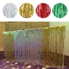 1m Tinsel Foil Fringe Rideaux Porte Fenêtre Rideau Photo Booth Fond décors pour la Fête De Bal D'anniversaire De Noce Décoration LL