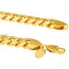 Firstmadam Hip Hop Fashion Jewelry Wholesale 18k Solid Gold Classic Miami Men Collane Catena a maglia cubana