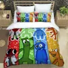 Gioco Rainbow Friends Set di biancheria da letto stampata set di biancheria da letto squisito set copripiumino set di biancheria da letto set di biancheria da letto di lusso L230704