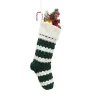 Christmas Knitted Stocking Gift Bags Knit Decorations Xmas Large Personalize Favor Socks Wholesale JY25