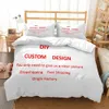 Juegos de cama Funda de edredón Po personalizada para niños y niñas Juego de regalo para adultos Grande Suave y cómodo 230725