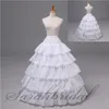 I lager billigt 5 lager 4 hoop petticoat för bröllop kväll klänning crinoline boll klänning kjol slip brud underskirt verklig bild acces226s