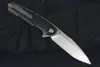 Kampanj M7635 Stor flipper Folding Knife D2 Satin Tanto Blade CNC G10 Handle Ball Bearing Fast Open Folder Knives Outdoor Tools Tools
