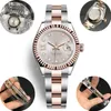 High quality luxury Nine-point Roman Diamond Ladies 28mm2813 automatic steel waterproof watch