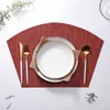 Table Runner 1PC PVC Placemat Western Style Non-slip Heat Insulation Bamboo Weave Woven Waterproof Household Necessities