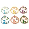 Bijoux Charms Diy Accessoires Alliage Petit Pendentif Bracelet Pendentif Shining Moon Star Globe