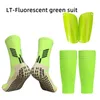 Chaussettes de sport Un ensemble de chaussettes de football antidérapantes Fond de serviette avec haute élasticité Manches de jambe de football Protège-tibia Adultes Enfants Sport Équipement de protection 230725