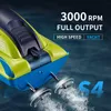 Electric/RC Boats RC Boat 2,4 g 15 km/u Dual Rudder Motor Waterdicht ABS High-Speed Boat Children's Summer Toys Cadeau voor jongens afstandsbediening schip 230724