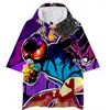 Mannen Hoodies Fashion Games Anime Cartoon 3d Trui Mannen Vrouwen Hoodie Hoody Tops Korte Mouw Hip Hop Jongen Meisje hooded Sweatshirts