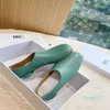 Zehenschuhe Designer Damen Sneakers Mode Leder Ballett flache Sandalen Einzelschuhe Größe 35-41