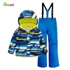 Down Coat Hiheart Boys Girls Snowboard Ski Suit -30 Degree Jacket Pants Winter Outdoor Sportwear Waterproof Children's Clothing Ski Suits HKD230727