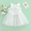 Robes de fille FOCUSNORM 1-6Y Enfants Filles Tulle Princesse Robe 4 Couleurs Sans Manches Fleur Dentelle Tutu Robe pour la Fête 230725