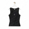 Women Knits Tank Tops Designer broderad sport Top Yoga Crop Top Quick Torking Knit T Shirt267h