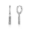 Stud Earrings For Women 925 Sterling Silver Long Hanging Braided Hoops Earring Charms Elegant Jewelry Office Lady Gift 2023