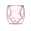Drinkware Tumblers Glass Cup чашка в форме лапы кошки
