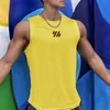 Regatas masculinas é colete de ginástica de verão de alta qualidade camisa de malha sem mangas camisetas masculinas regata corrida fitness esportes colete roupas masculinas 230724