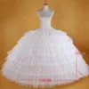 Nova venda 6 aros grande branco anágua super fofo crinolina deslizamento underskirt para vestido de casamento vestido de noiva em stock2038