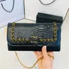 Top Chain crossbody bag small square bag new crocodile fashion women bag Europe and the United States trend single shoulder