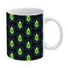 Mugs Lime Green Avocado Mug Fruit Print Vintage Porcelain Espresso Wholesale Cups