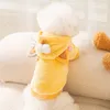 Hond Kleding Winter Capuchon Puppy Kleding Leuke Kat Pluche Kostuum Kleine Medium Teddy Huisdier Rollenspel Ontwerper Schnauzer