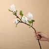 Fiori secchi Magnolia Fiori artificiali Simulazione Magnolia Fiori finti Decorazione di nozze fai da te Bouquet per la casa Ramo di fiori finti R230725