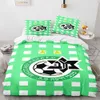 3D-gedrucktes Fußball-Club-Bettwäsche-Set, Bettbezug mit Bezug, Doppelbett, Einzelbett, King-Size-Bett, L230704