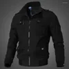 Vestes pour hommes de haute qualité veste en pur coton poche intérieure décontracté Zip Cardigan manteau mode hommes jeunesse travail printemps automne vêtements d'extérieur rue